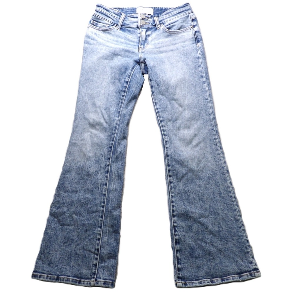 BKE Stella Jeans Women 27x30 Blue Slim Low Rise Bootcut Denim Pants Casual Retro